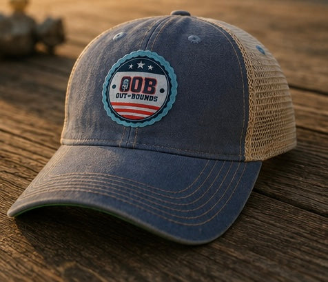 OOB Bottle Cap Hat | Premium Adjustable Snapback | Out of Bounds Show Official Cap Whiskey 61