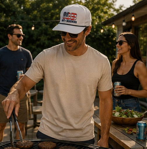 OOB Patriot Rope Hat – White | Snapback Hat Whiskey 61
