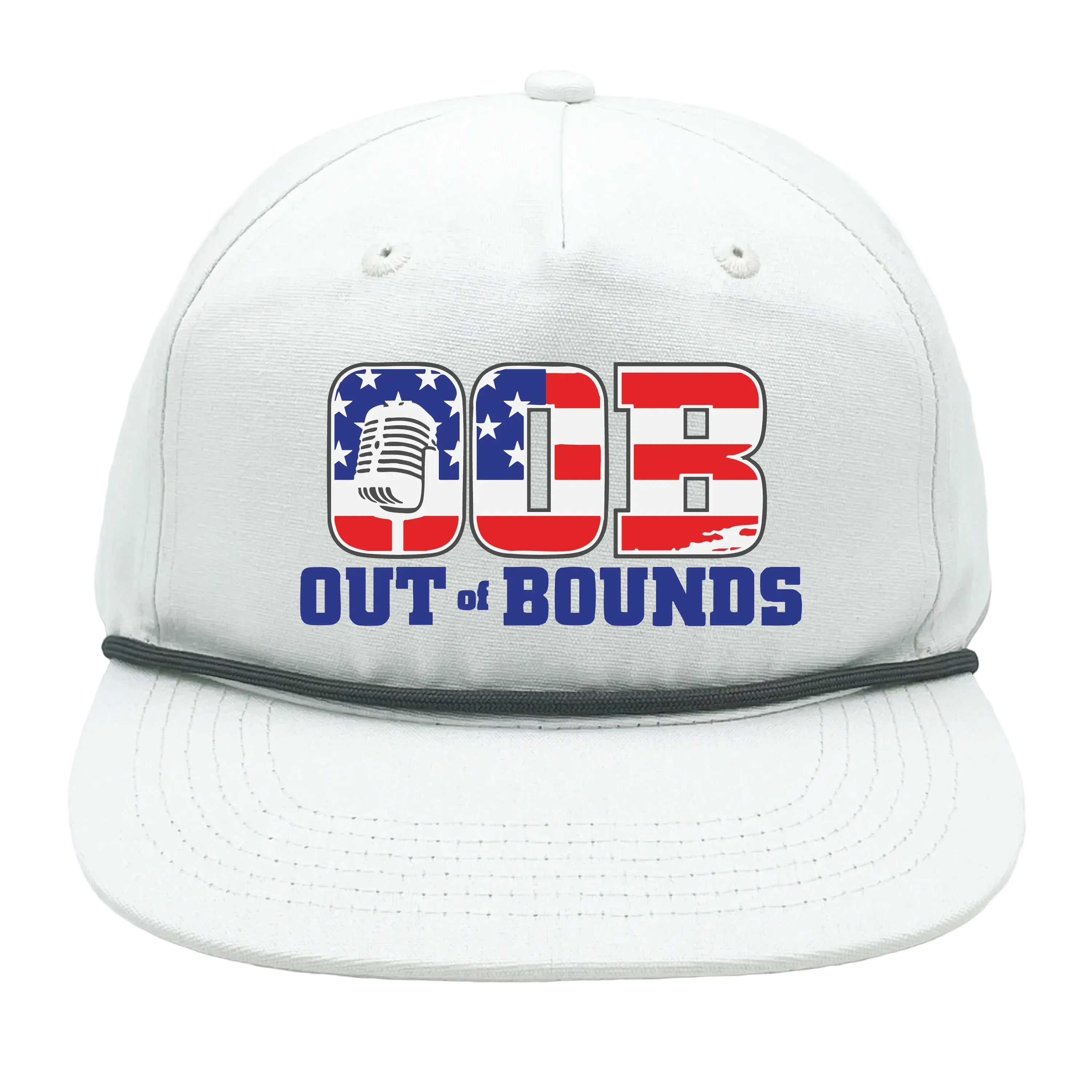 OOB Patriot Rope Hat – White | Snapback Trucker Hat Whiskey 61