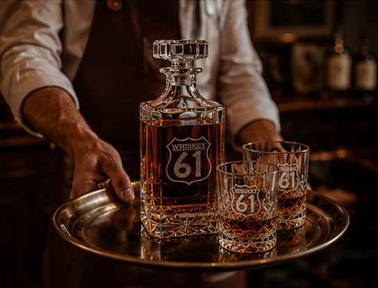 The King's Mark - Bourbon Decanter Whiskey 61