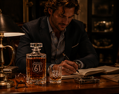 The King's Mark - Bourbon Decanter Whiskey 61